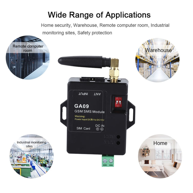 GA09 Mini 8 CH Home Security Wireless GSM SMS Alarm Module - Module by PMC TechLife | Online Shopping South Africa | PMC TechLife