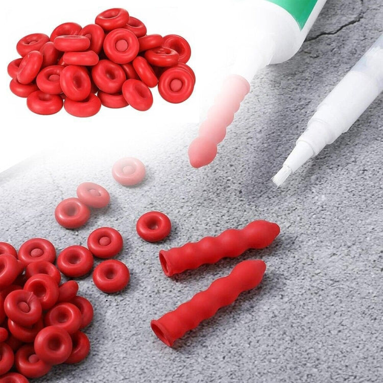 10pcs Glass Glue Nozzle Sealing Cap Leak-proof Sleeve Glass Glue Nozzle Protective Sleeve - Others by PMc TechLife | Online Shopping South Africa | PMc TechLife | Buy Now Pay Later Mobicred