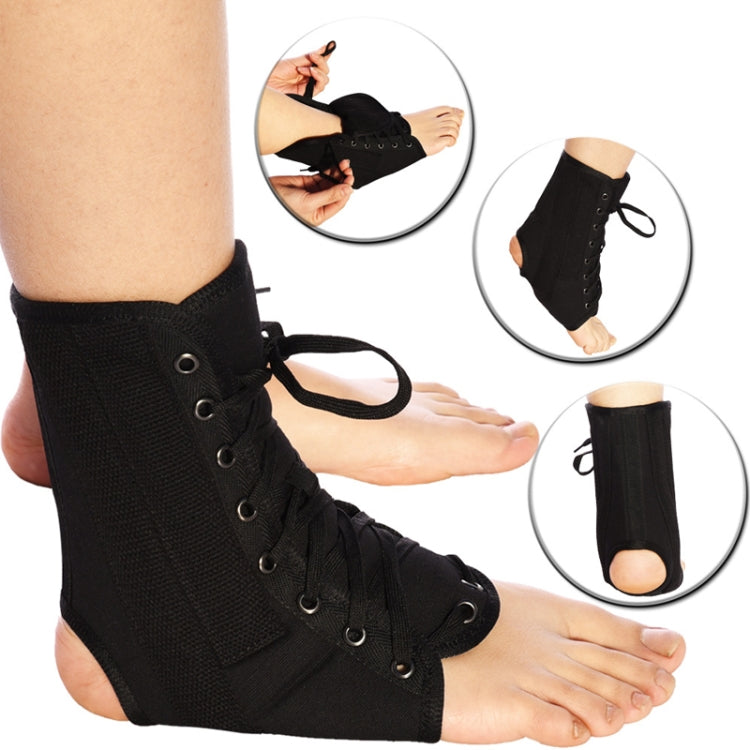 L MAluminum Plate Style Ankle Fixation Belt Ankle Sprain Dislocation Fixed Support Ankle Clip(Black) - Corrector by PMC Jewellery | Online Shopping South Africa | PMC Jewellery