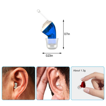 AN127 Invisible In-Ear Hearing Aid Sound Amplifier For The Elderly And Hearing Impaired(Black Left Ear) - Hearing Aids by PMC Jewellery | Online Shopping South Africa | PMC Jewellery