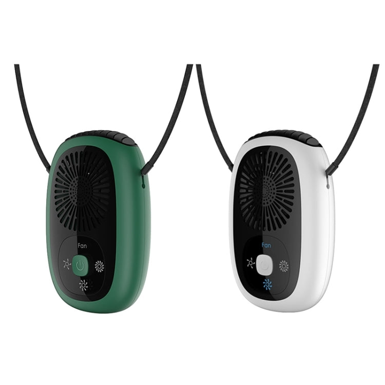 Leafless Hanging Neck Fan Mini Handheld Fan USB Rechargeable Fan  With Negative Ions White - Electric Fans by PMC TechLife | Online Shopping South Africa | PMC TechLife