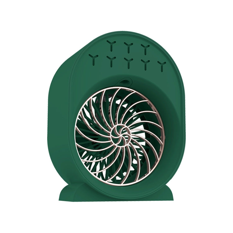 USB Spray Humidification Air Conditioning Fan Small Portable Desktop Air Cooler, Style: Plug-in (Green) - free shipping - PMC TechLife - Order now!
