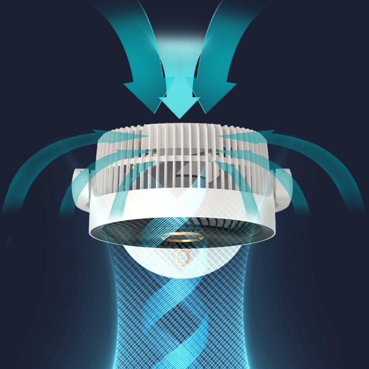 Desktop Air Circulation Upright Night Light Fan Household Rotatable Turbo Fan, Style: Plug-in Model - Electric Fans by PMC TechLife | Online Shopping South Africa | PMC TechLife | Buy Now Pay Later Mobicred