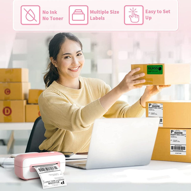 Phomemo PM246S Address Label Printer Thermal Paper Express E-Manifest Printer, Size: EU(Black Gray) - free shipping - PMC TechLife - Order now!