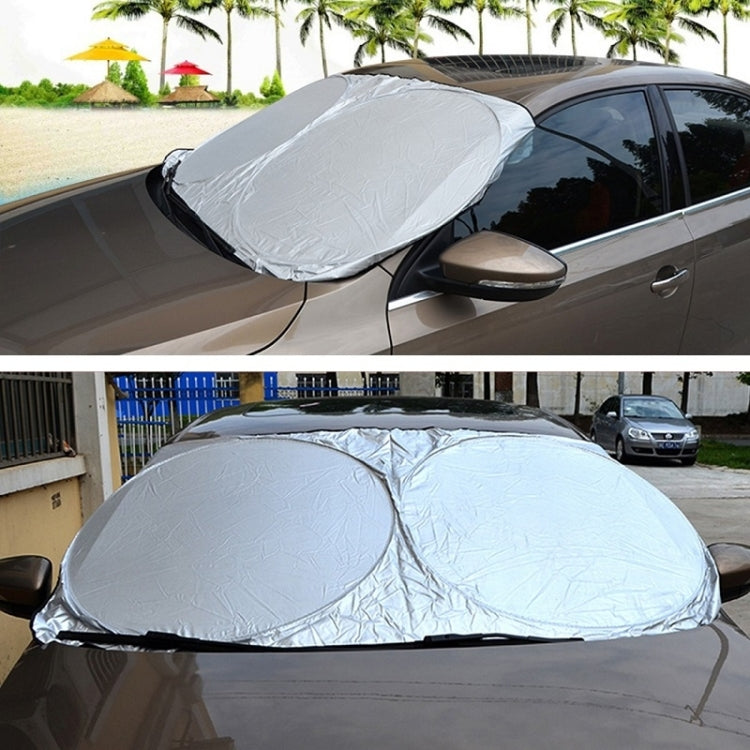 150x85cm Car Double Circle Sun Visor Heat Insulation Sun Protection Sun Block - Window Foils & Solar Protection by PMC TechLife | Online Shopping South Africa | PMC TechLife