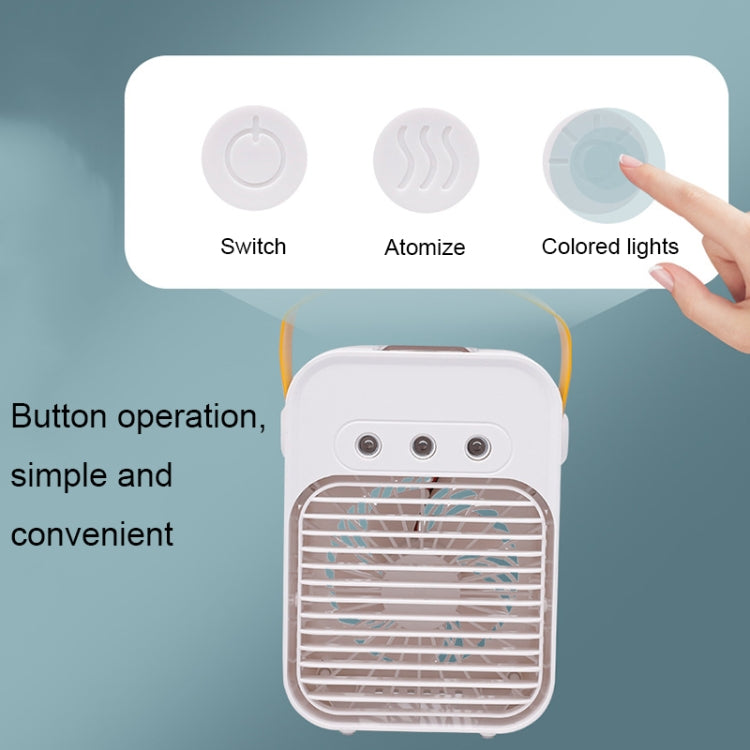 Mini Desktop Air Conditioner Fan Household Spray Humidification Air Cooler(White) - Electric Fans by PMC TechLife | Online Shopping South Africa | PMC TechLife | Buy Now Pay Later Mobicred