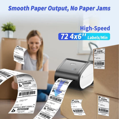 Phomemo D520-BT Bluetooth Thermal Shipping Label Printer Wireless Desktop Printer For Barcode Address Labels, Size: EU(Black White) - Printer by Phomemo | Online Shopping South Africa | PMC Jewellery | Buy Now Pay Later Mobicred