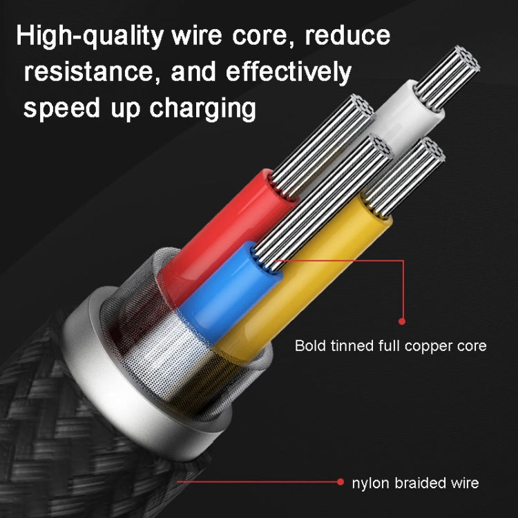 ROMOSS  CB12B 2.4A 8 Pin Fast Charging Cable For IPhone / IPad Data Cable 2m(Red Black) - Normal Style Cable by ROMOSS | Online Shopping South Africa | PMC Jewellery | Buy Now Pay Later Mobicred