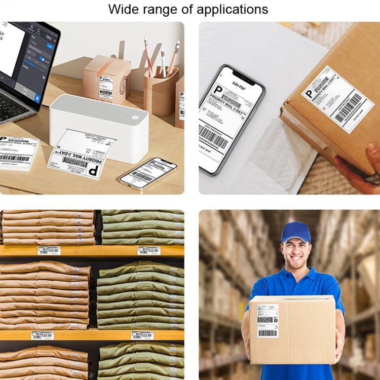 Phomemo PM241-BT Bluetooth Address Label Printer Thermal Shipping Package Label Maker, Size: EU(Black White) - free shipping - PMC TechLife - Order now!