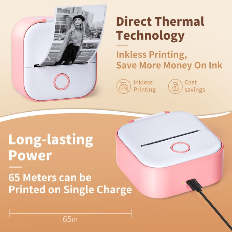 Phomemo T02 Standard Error Mini Pocket Small Portable Bluetooth Phone Photo Label Thermal Printer(Yellow) - free shipping - PMC Jewellery - Order now!