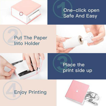 Phomemo M02-WH Pocket Small Bluetooth Portable Photo Thermal Label Wrong Question Printer - Printer by Phomemo | Online Shopping South Africa | PMC Jewellery | Buy Now Pay Later Mobicred