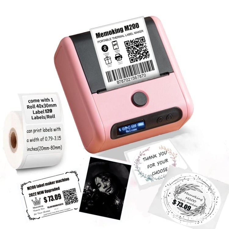 Phomemo M200 QR Code Tag Handheld Portable Bluetooth Thermal Label Printer(Pink) - free shipping - PMC Jewellery - Order now!