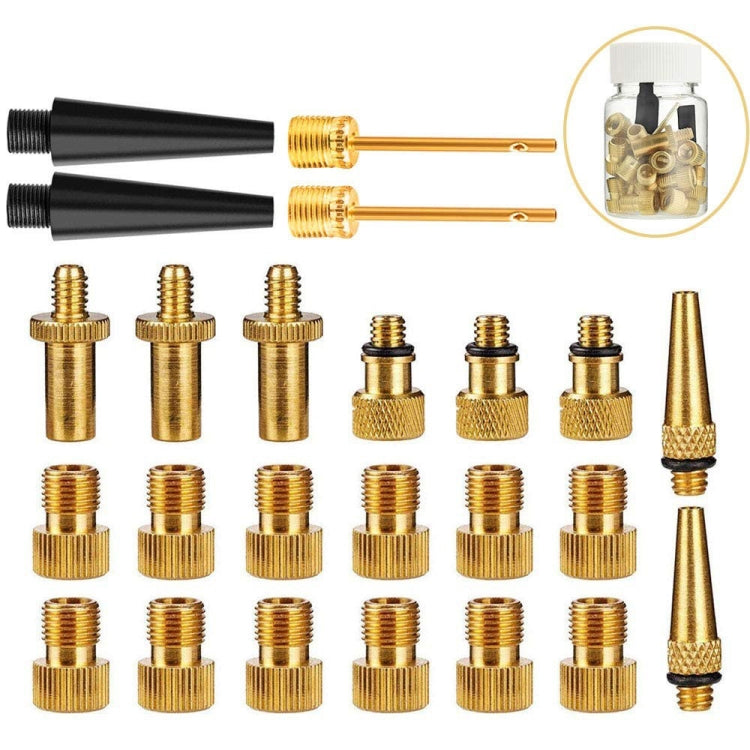 24 in 1 SV/AV/DV Bicycle Valve Adapter Set Bike Ball Pump Accessories - free shipping - PMc TechLife - Order now!