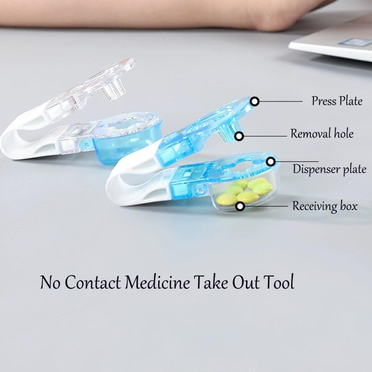 Portable Pill Taker Tablets Pills Blister Pack Opener Pills Box Case(Blue) - Pill Boxes by PMC TechLife | Online Shopping South Africa | PMC TechLife