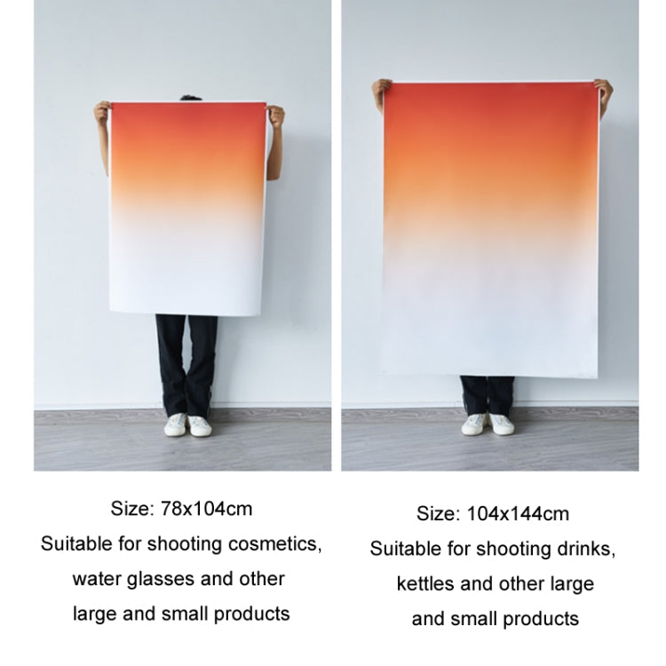 78x106cm Gradient Background Paper Photography Portrait Photo Props(Red Sky) - Gradient Color by PMC TechLife | Online Shopping South Africa | PMC TechLife | Buy Now Pay Later Mobicred