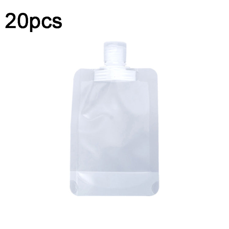 20pcs Travel Refillable Empty Squeeze Pouch Lotion Shampoo Squeezable Bags, Spec: 100ml - Cosmetics bottle by PMC Jewellery | Online Shopping South Africa | PMC Jewellery