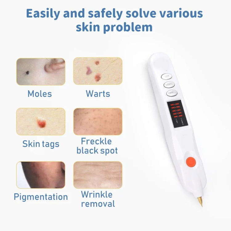 Spot Mole Pen Spot Removal Instrument Home Beauty Instrument, Spec: Plug-in Model EU(White) - free shipping - PMC TechLife - Order now!