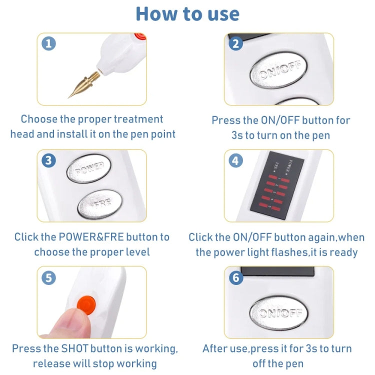 Spot Mole Pen Spot Removal Instrument Home Beauty Instrument, Spec: Charging Model EU Plug(Black) - free shipping - PMC TechLife - Order now!
