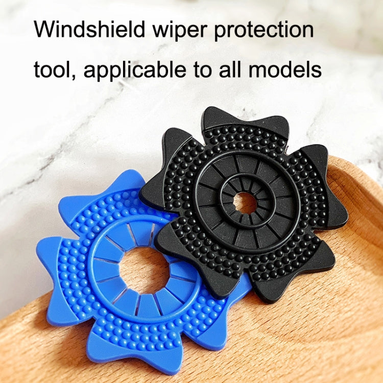 4sets Car Universal Wiper Hole Protective Cover PVC Dustproof Snowproof Wiper Pad(Blue Small Hole) - Others by PMC Jewellery | Online Shopping South Africa | PMC Jewellery | Buy Now Pay Later Mobicred