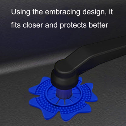 4sets Car Universal Wiper Hole Protective Cover PVC Dustproof Snowproof Wiper Pad(Blue Big Hole) - Others by PMC Jewellery | Online Shopping South Africa | PMC Jewellery | Buy Now Pay Later Mobicred