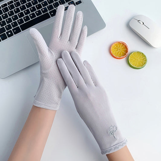 Free Code Summer Sunscreen Anti-ultraviolet Ice Silk Thin Gloves(Gray) - Safety Gloves by PMC Jewellery | Online Shopping South Africa | PMC Jewellery | Buy Now Pay Later Mobicred