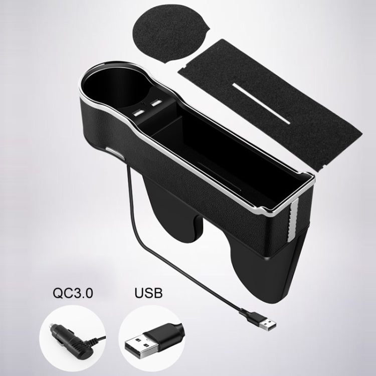 Car Seat Gap Storage Box Multifunctional Mobile Phone USB Charger, Color: Standard Red - free shipping - PMC TechLife - Order now!