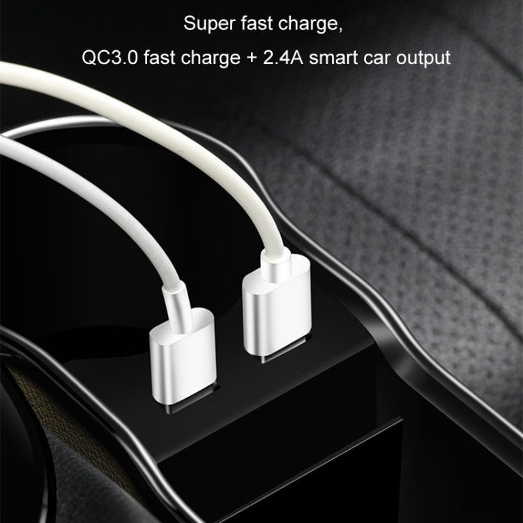 Car Seat Gap Storage Box Multifunctional Mobile Phone USB Charger, Color: Standard Black - Stowing Tidying by PMC TechLife | Online Shopping South Africa | PMC TechLife | Buy Now Pay Later Mobicred
