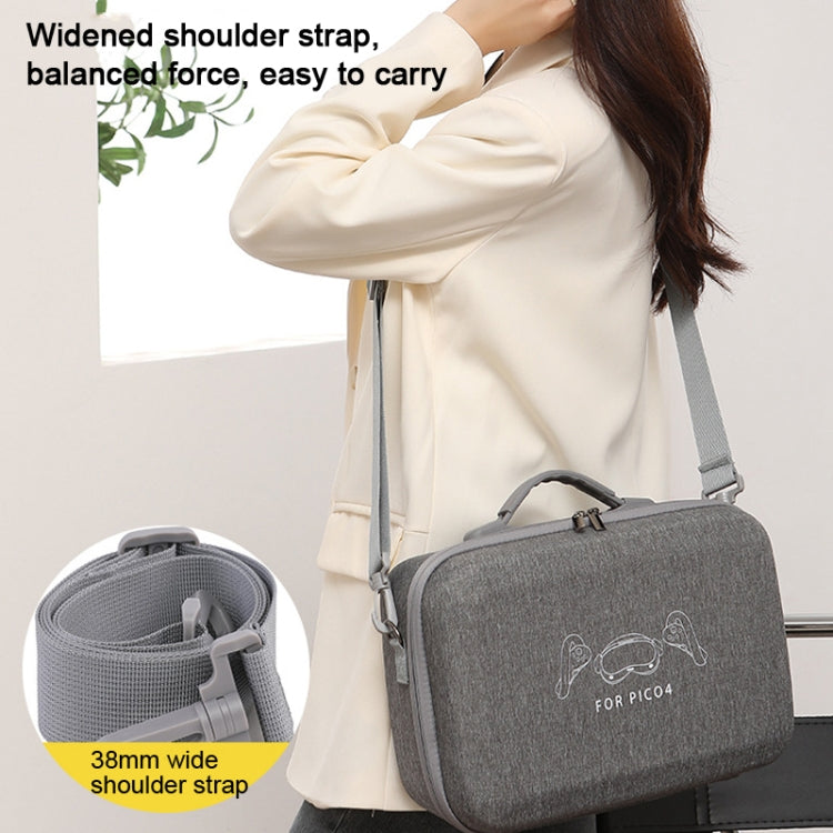 For PICO 4 VR Integrated Storage Bag Messenger Bag Hard Shell Protective Box - VR Accessories by PMC TechLife | Online Shopping South Africa | PMC TechLife | Buy Now Pay Later Mobicred