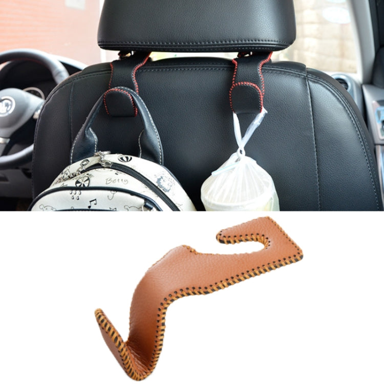 Car Hidden Multi-function Seat Back Seat Small Hook(Brown) - Auto Fastener & Clips by PMC TechLife | Online Shopping South Africa | PMC TechLife | Buy Now Pay Later Mobicred