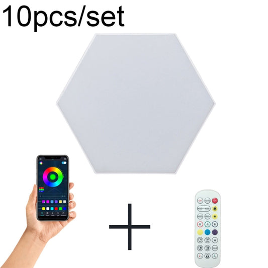 10pcs/set RGB Symphony Hexagon Lights DIY Bedside Ambient Wall Lamp Smart Honeycomb Light(WIFI-APP) - Novelty Lighting by PMC Jewellery | Online Shopping South Africa | PMC Jewellery | Buy Now Pay Later Mobicred