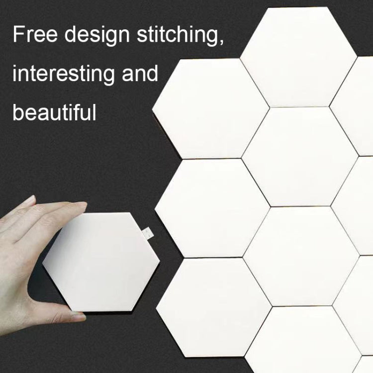 12pcs/set RGB Symphony Hexagon Lights DIY Bedside Ambient Wall Lamp Smart Honeycomb Light(Bluetooth APP) - Novelty Lighting by PMC TechLife | Online Shopping South Africa | PMC TechLife | Buy Now Pay Later Mobicred