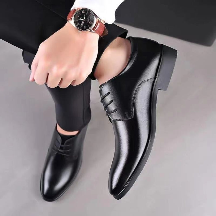 Suit Groomsmen Men Shoes Business Formal Casual Leather Dhoes, Size: 41(Black) - Formal Shoes by PMC Jewellery | Online Shopping South Africa | PMC Jewellery