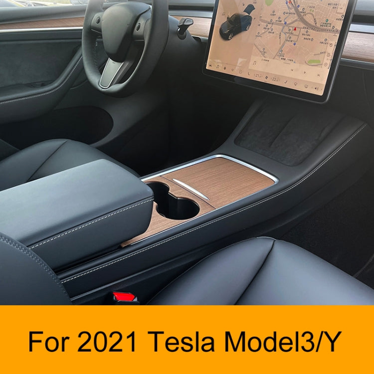 For Tesla Model3/Y Central Control Panel Modification Anti-Scratch Protective Sticker(Carbon Fiber Bright) - Car Interior Mouldings by PMC TechLife | Online Shopping South Africa | PMC TechLife | Buy Now Pay Later Mobicred