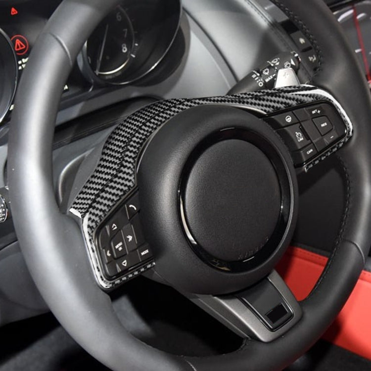 For Jaguar F-TYPE 2013+ Left And Right Drive Universal Steering Wheel Cover Sticker(Black) - Car Interior Mouldings by PMC Jewellery | Online Shopping South Africa | PMC Jewellery | Buy Now Pay Later Mobicred