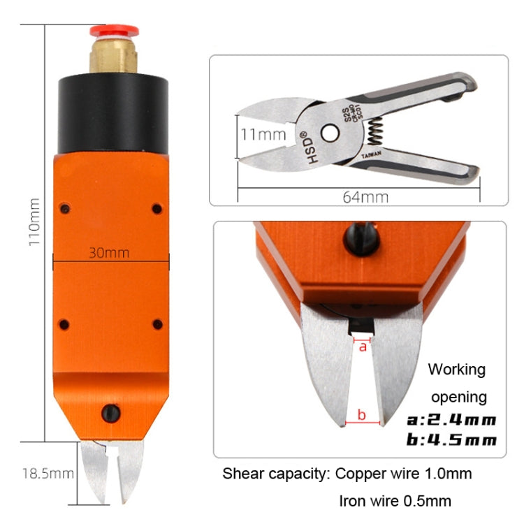 HSD MS-5+S2S Cut Metal Set 2 In 1 Pneumatic Snip Plier Cutting Metal Plastic Model Scissor Tool - free shipping - PMC TechLife - Order now!