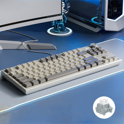 LANGTU LT84 Mechanical Luminous Keyboard, Style: Wired Single-mode Silver Gray Shaft (Dawn) - Wired Keyboard by LANGTU | Online Shopping South Africa | PMC Jewellery | Buy Now Pay Later Mobicred