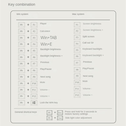 LANGTU LT84 Mechanical Luminous Keyboard, Style: Wired Single-mode Silver Gray Shaft (Dawn) - Wired Keyboard by LANGTU | Online Shopping South Africa | PMC Jewellery | Buy Now Pay Later Mobicred