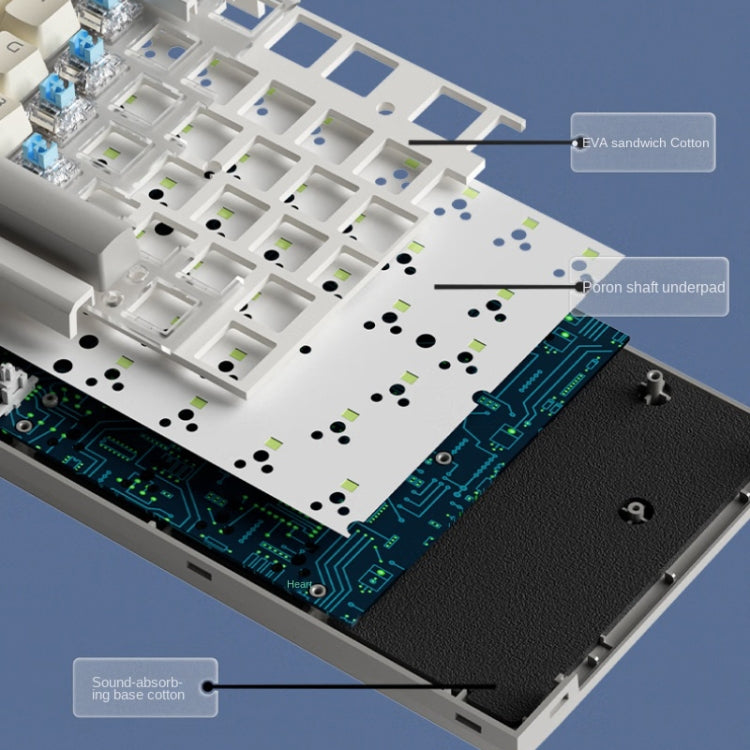 LANGTU LT84 Mechanical Luminous Keyboard, Style: Wired Single-mode Silver Gray Shaft (Dawn) - Wired Keyboard by LANGTU | Online Shopping South Africa | PMC Jewellery | Buy Now Pay Later Mobicred