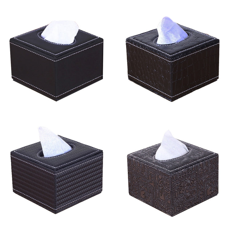 Ancient Pattern Hotel Restaurant Leather Square Paper Box Car Tissue Box - Tissue Boxes by PMC Jewellery | Online Shopping South Africa | PMC Jewellery | Buy Now Pay Later Mobicred