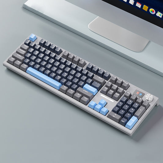 LANGTU LT104 Mechanical Keyboard Backlight Display Flexible DIY Keyboard, Style: Wireless Tri-mode RGB (Iron Gray) - Wireless Keyboard by LANGTU | Online Shopping South Africa | PMC Jewellery | Buy Now Pay Later Mobicred