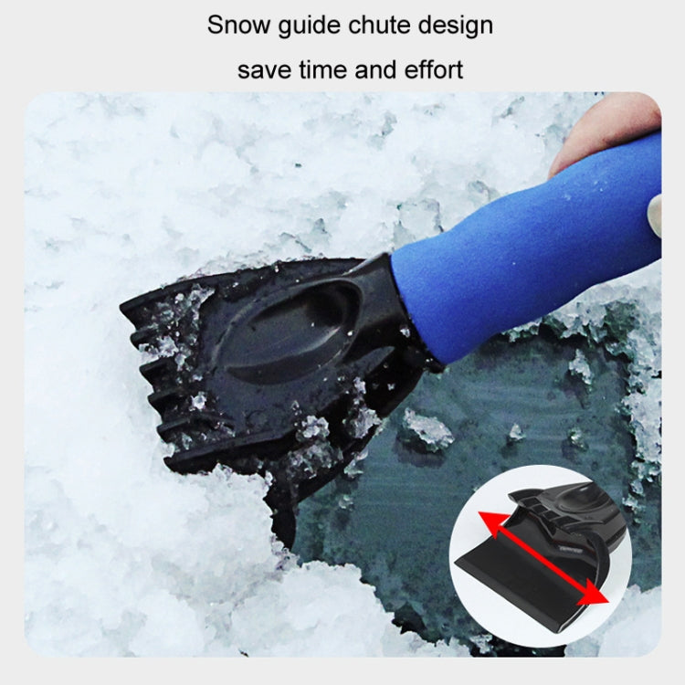 Vehicle Mounted Snow Shovel De-Icer Cleaning Tool, Color: Black+Gloves - Ice Scraper by PMC TechLife | Online Shopping South Africa | PMC TechLife | Buy Now Pay Later Mobicred
