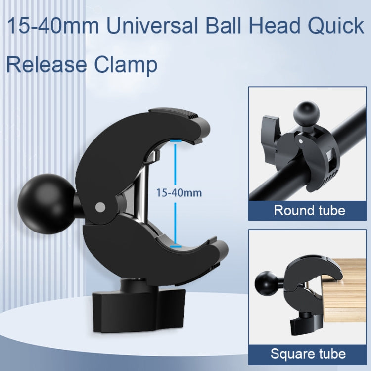 Camera Phone Holder Ball Head Base Live Riding Shooting Handlebar Rotating Clamp(Quick Release) - Holder by PMC Jewellery | Online Shopping South Africa | PMC Jewellery | Buy Now Pay Later Mobicred