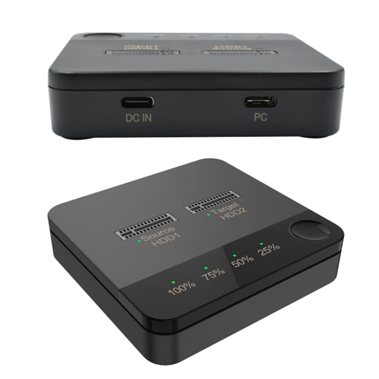 M.2 SATA Hard Disk Duplicator Solid State Drive SSD Mobile Hard Drive Enclosure(Black) - HDD Enclosure by PMC TechLife | Online Shopping South Africa | PMC TechLife | Buy Now Pay Later Mobicred