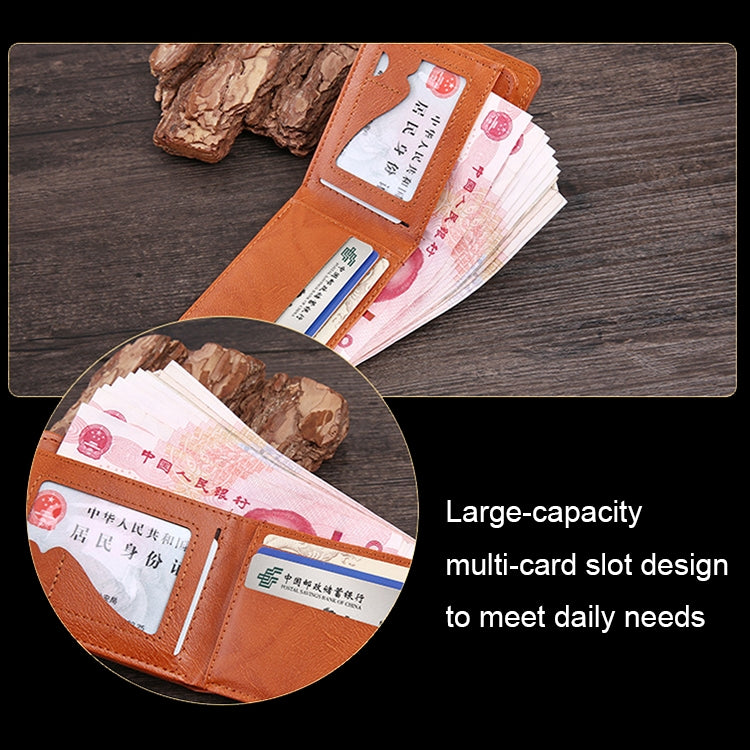 Retro Dollar Pattern Magnetic Buckle Multi-card Slot Wallet(Coffee) - Wallets by PMC Jewellery | Online Shopping South Africa | PMC Jewellery