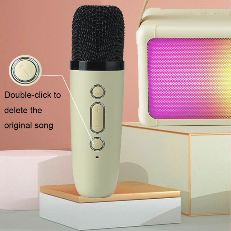 Portable RGB Lighting Effect Bluetooth Speaker Home Mini Karaoke Audio, Style: Single Microphone+Speaker(Pink) - Microphone by PMC TechLife | Online Shopping South Africa | PMC TechLife | Buy Now Pay Later Mobicred