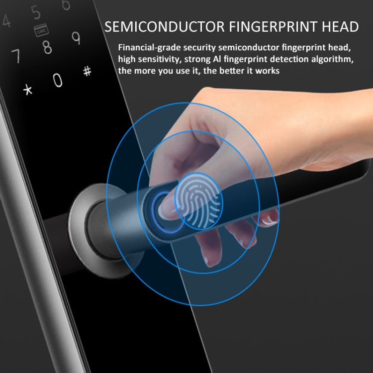 A60 Smart Fingerprint Password Door Lock With Doorbell, Spec: Tuya APP Version Gold - Door Lock by PMc TechLife | Online Shopping South Africa | PMc TechLife | Buy Now Pay Later Mobicred