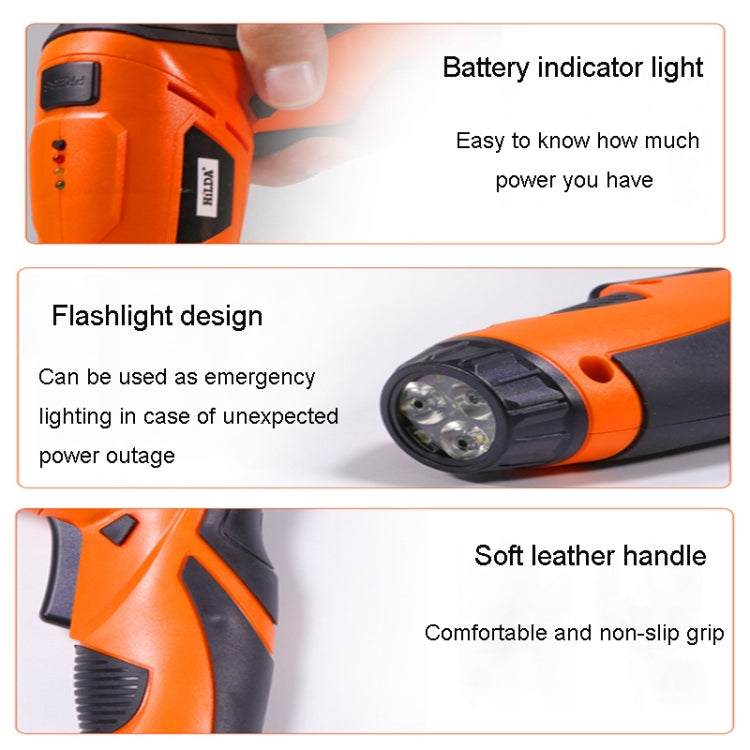 HILDA Multi-Function Li-Ion Screwdriver Mini Screwdriver Set(White) - Screws by HILDA | Online Shopping South Africa | PMc TechLife | Buy Now Pay Later Mobicred