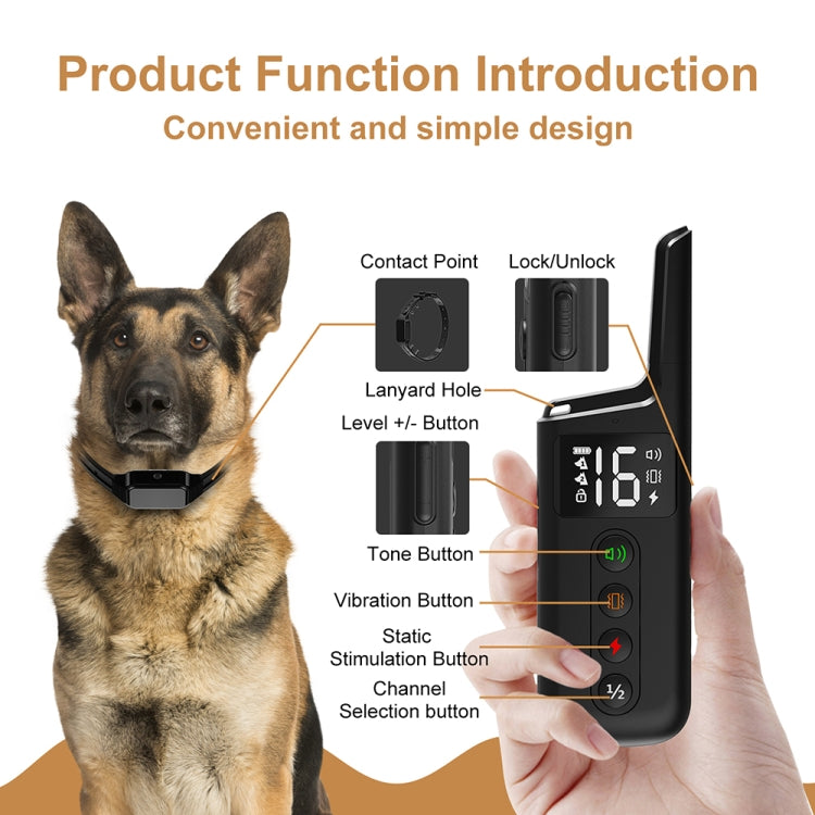 Pet Wrap-around Electric Shock Column Powerful Electronic Training Collar, Style: Only Receiver - Training Aids by PMC TechLife | Online Shopping South Africa | PMC TechLife | Buy Now Pay Later Mobicred