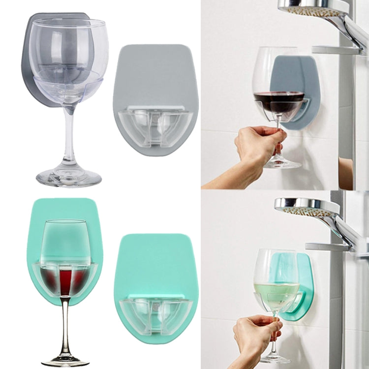 Suction Cup Wine Glass Holder Home Red Wine Cup Boat Storage Rack(Grey) - Shelves by PMC Jewellery | Online Shopping South Africa | PMC Jewellery