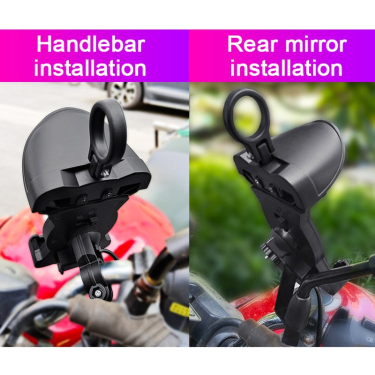 Motorcycle Sunshade Rainproof Mobile Phone Holder, Shape: Charging Handlebar Holder 5V-3.1A - Holder by PMC Jewellery | Online Shopping South Africa | PMC Jewellery | Buy Now Pay Later Mobicred